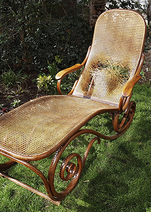 Thonet Gartenliege gelieferter Zustand