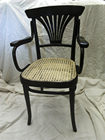 Thonet Sessel Nr. 221 mit Wiener Geflecht